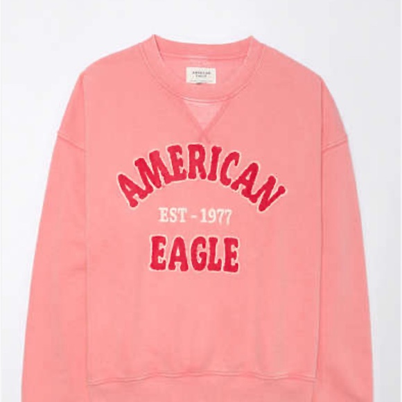 NWT AMERICAN EAGLE 🦅 LOGO CREWNECK SWEATER - Picture 5 of 16